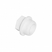 Заглушка ПП резьбовая  PN25 белая Valfex Pro